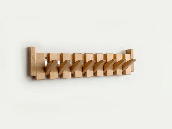 Elegant Wooden Piano Style Coat Rack for Stylish Entryway Beech NaLani