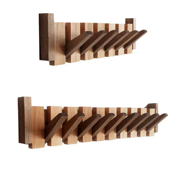 Elegant Wooden Piano Style Coat Rack for Stylish Entryway NaLani