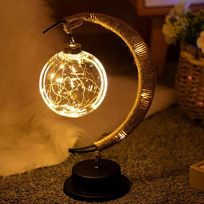 Enchanting Moonlight Lamp with Crescent Stand and LED Glow NaLani