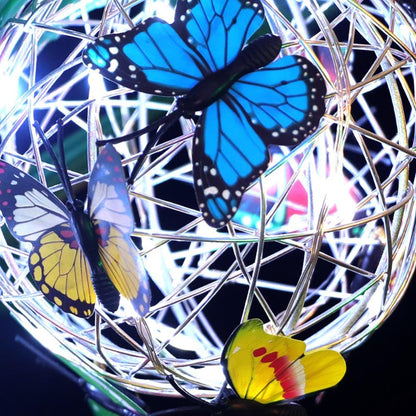 Enchanting Solar Garden Light With Butterflies Decorative NALANI