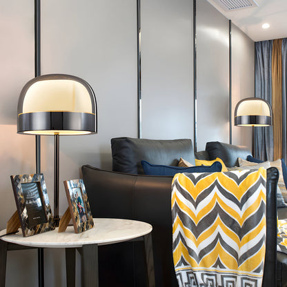 Equatore Glass Table Lamp with Two-Layer Night Light Design NALANI