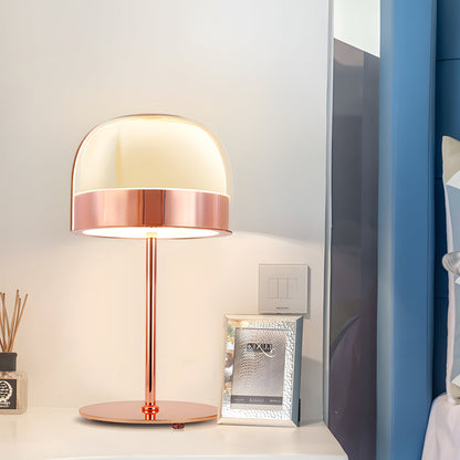 Equatore Glass Table Lamp with Two-Layer Night Light Design NALANI