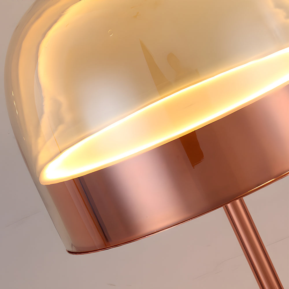 Equatore Glass Table Lamp with Two-Layer Night Light Design NALANI