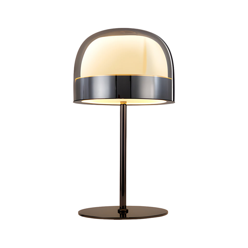 Equatore Glass Table Lamp with Two-Layer Night Light Design NALANI