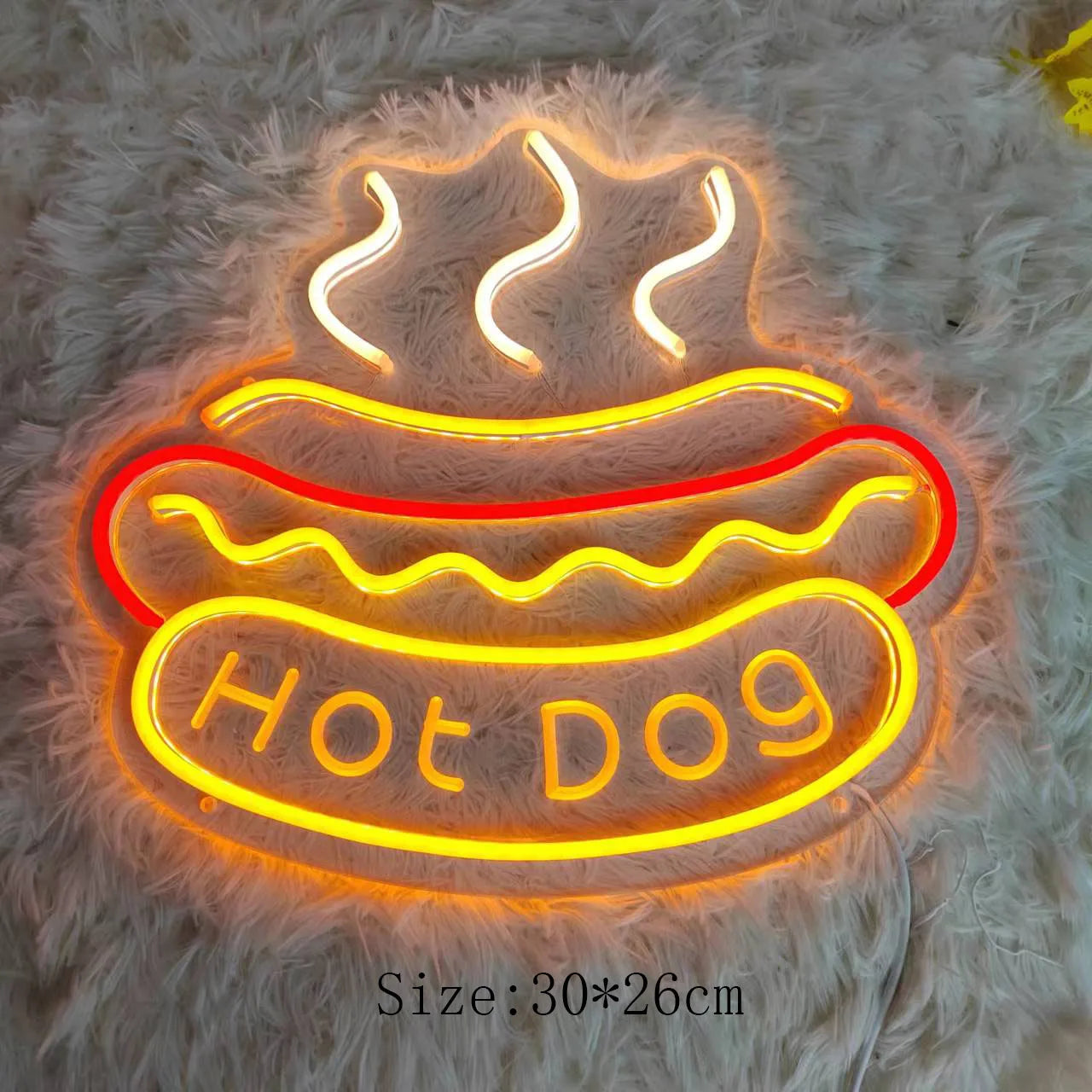 Fast Food Neon Sign Night Light LED Wall Decor Lamp NALANI