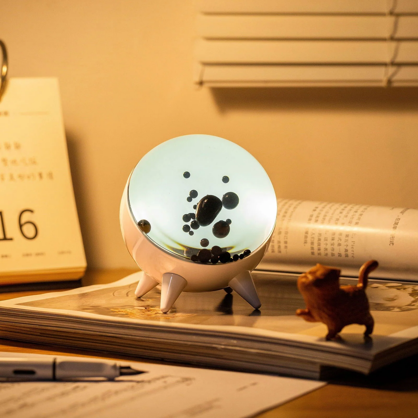 Ferrofluid Sound Reactive Display With Captivating Visual Effects White NaLani
