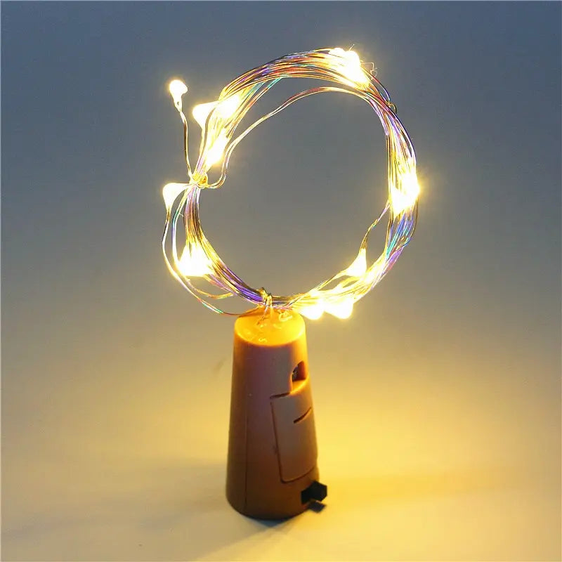 Festive Light Curtain For Christmas And New Year Decor Warm Light 10 pieces NALANI