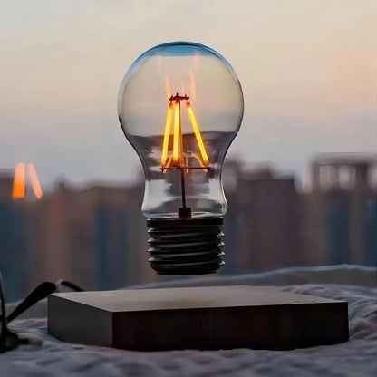 Floating Glass LED Table Lamp With Magnetic Levitation NALANI