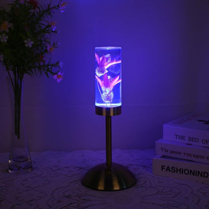 Floral Table Lamp with Real Flowers for Modern Home Decor NaLani