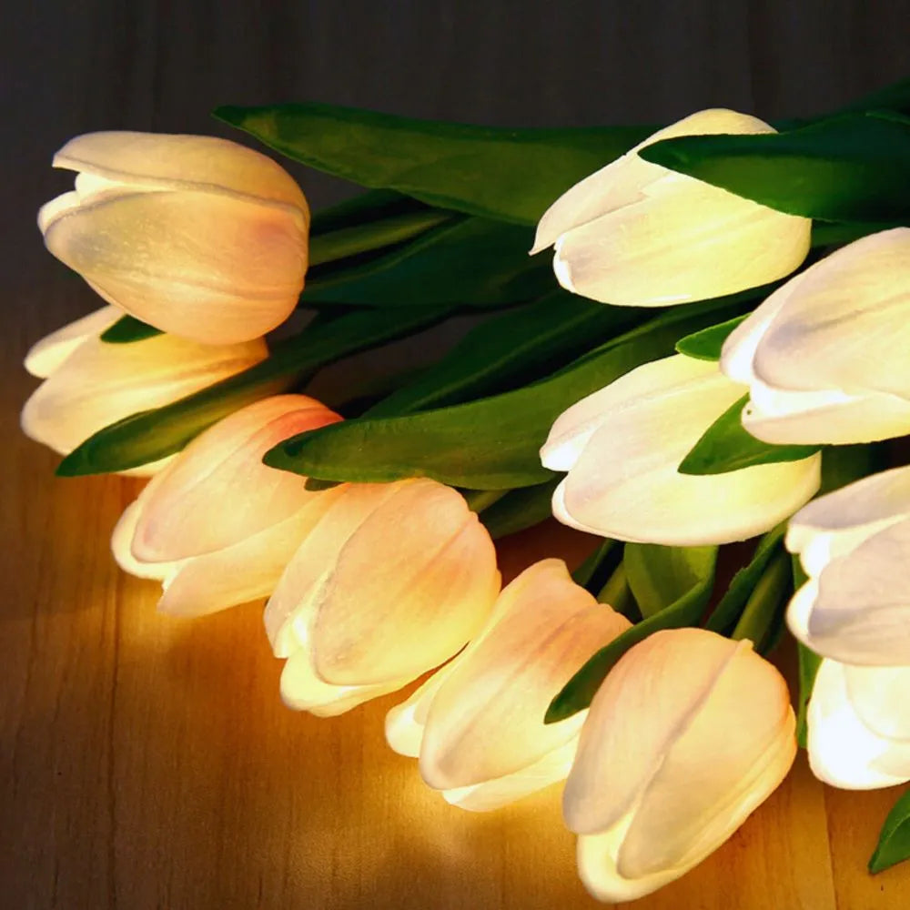 Floral Tulip Night Light for Warm Ambiance and Home Decor NaLani