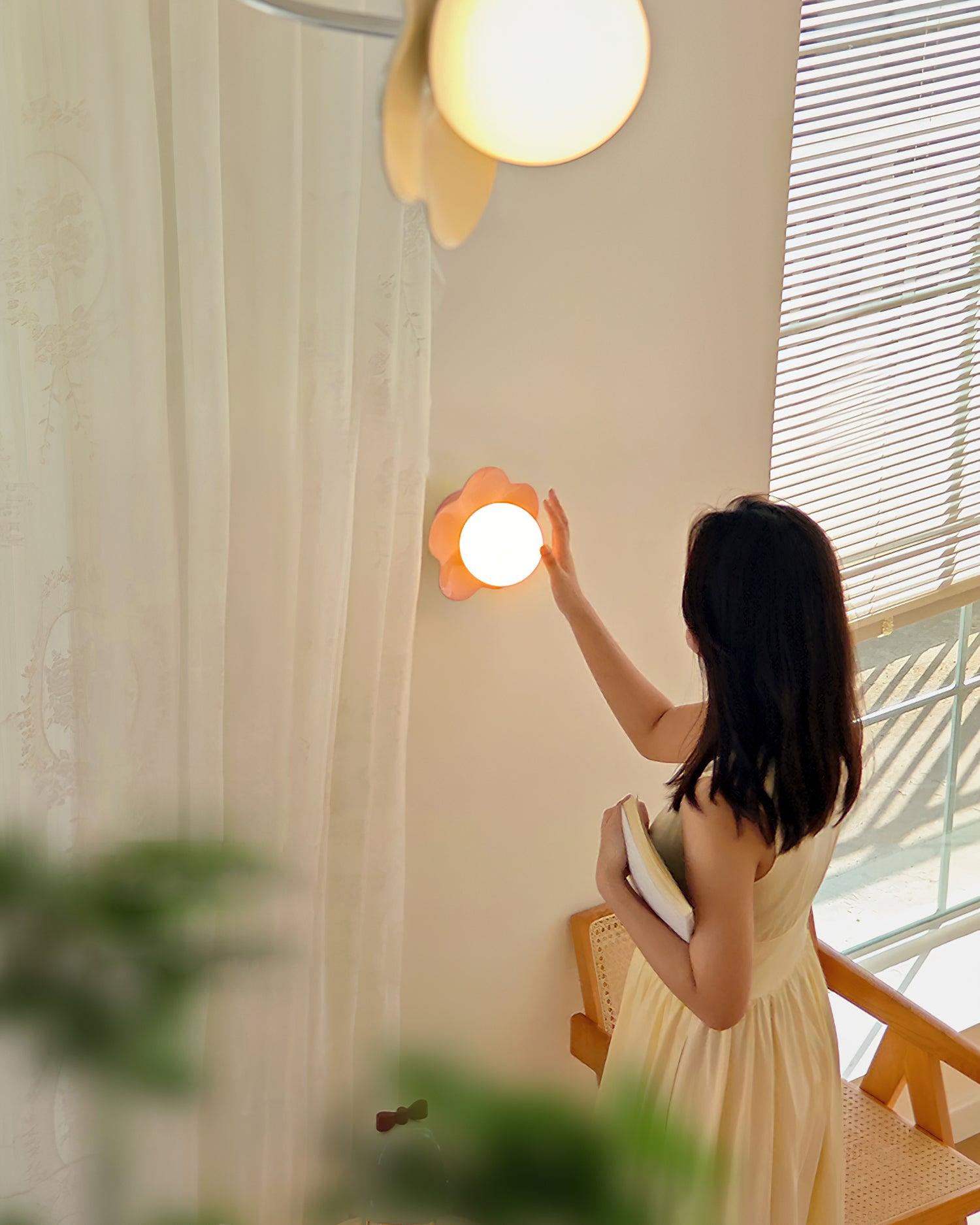 Floral Wall Lamp Decorative Indoor Ambient Light For Home NALANI