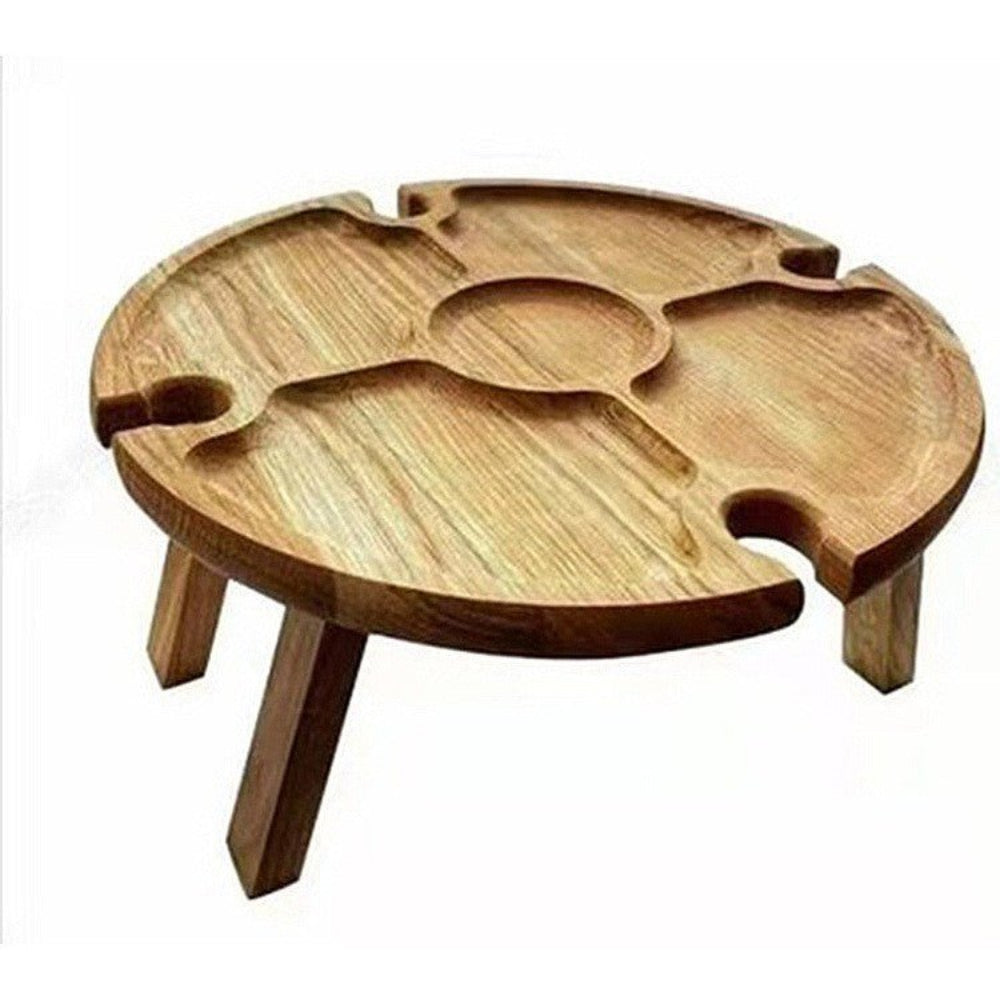 Foldable Wooden Picnic Table Portable For Outdoor Use NALANI