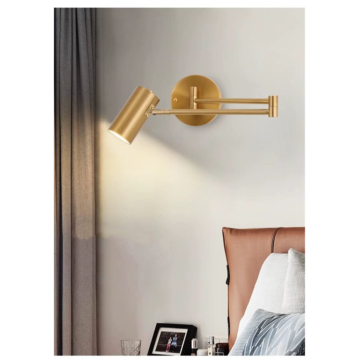 Folding LED Wall Light Telescopic Design Adjustable Bedroom NALANI