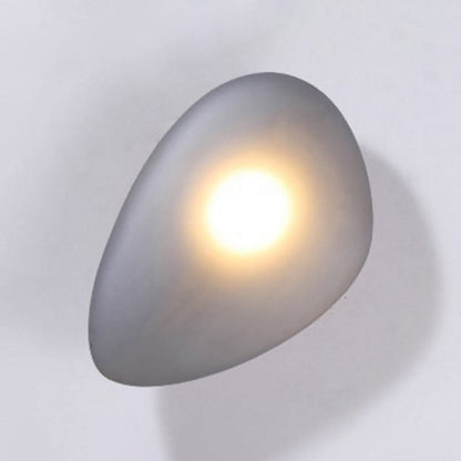 Frosted Glass Cobblestone Wall Sconce Art Deco 1 Light Grey Fillet NALANI