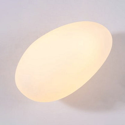 Frosted Glass Cobblestone Wall Sconce Art Deco 1 Light White Oval NALANI