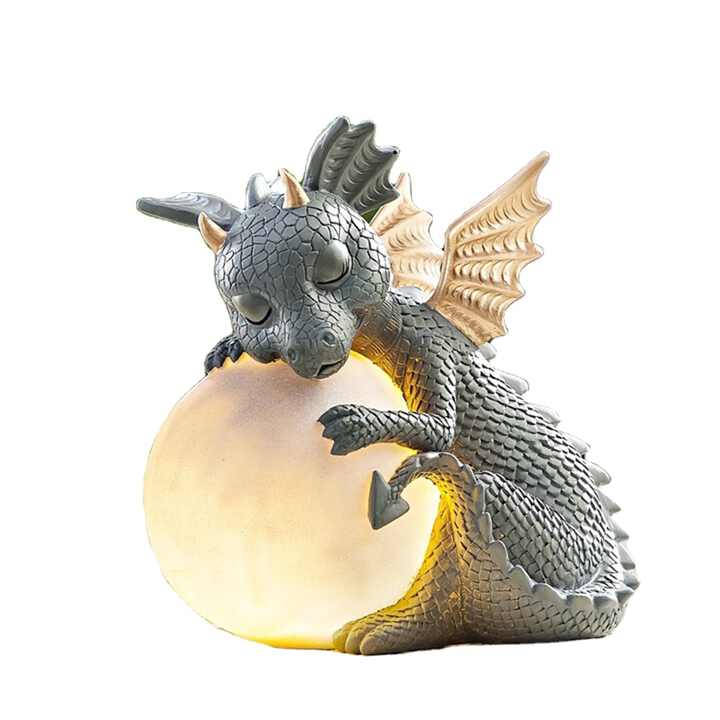 Garden statue - Draconis - Solar Lighting - Resin Dragon Statue lamp NALANI