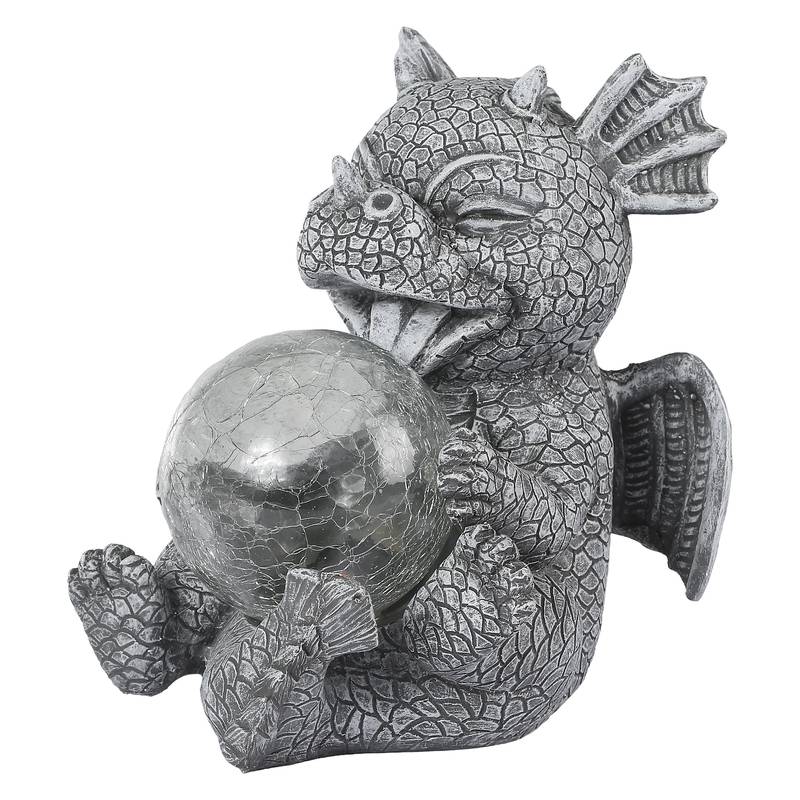 Garden statue - Draconis - Solar Lighting - Resin Dragon Statue lamp NALANI