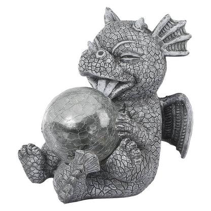 Garden statue - Draconis - Solar Lighting - Resin Dragon Statue lamp NALANI