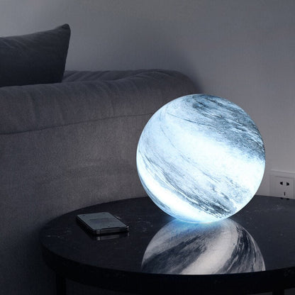 Glass Moon Sphere Night Light For Home Decor Ambiance NALANI