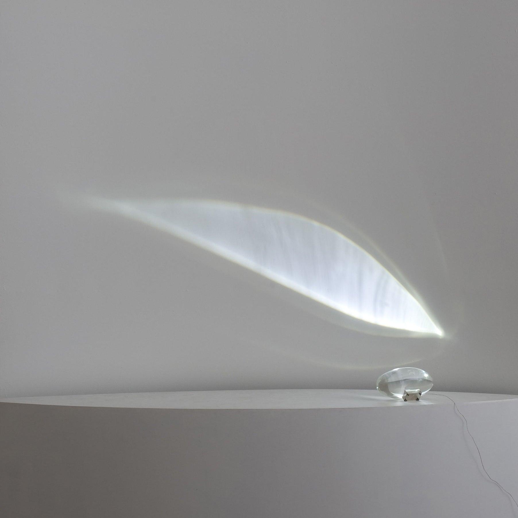 Glass Oval Stone Table Lamp Indian Inspired Ambient Lighting NALANI