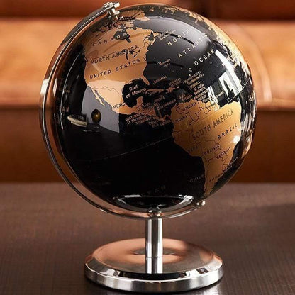 Globe Decoration with Rotating Base for Travel Enthusiasts Gold NALANI