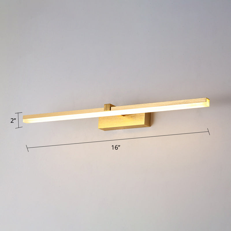 Gold Finish LED Vanity Light Fixture For Modern Bathroom NALANI