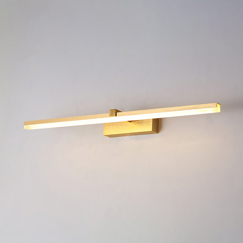 Gold Finish LED Vanity Light Fixture For Modern Bathroom Gold 16" NALANI