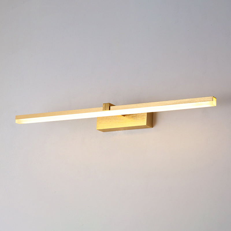 Gold Finish LED Vanity Light Fixture For Modern Bathroom Gold 24" NALANI