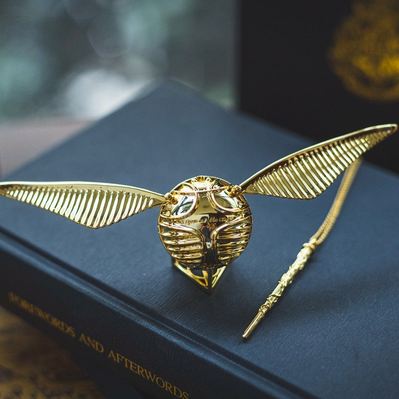 Gold Plated Treasure Ring Box Movable Luxury Jewelry Gold Wings NALANI
