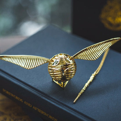 Gold Plated Treasure Ring Box Movable Luxury Jewelry Gold Wings NALANI