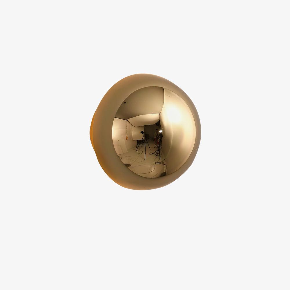 Gold Sphere Wall Sconce Modern Glass Lighting Fixture NALANI