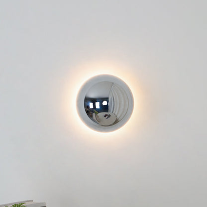 Gold Sphere Wall Sconce Modern Glass Lighting Fixture NALANI