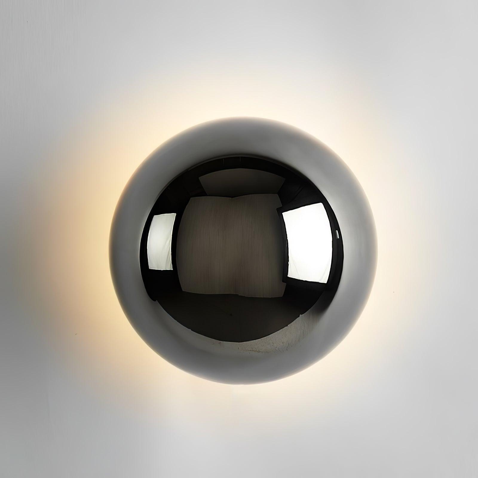 Gold Sphere Wall Sconce Modern Glass Lighting Fixture NALANI