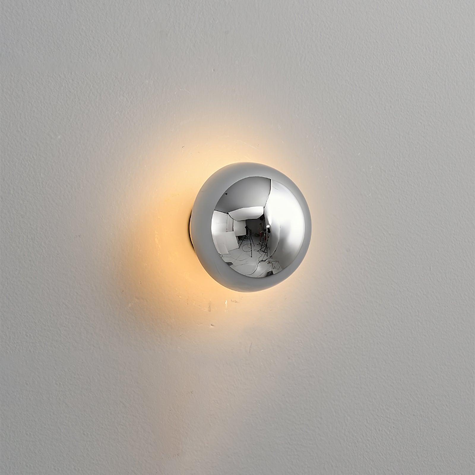 Gold Sphere Wall Sconce Modern Glass Lighting Fixture NALANI