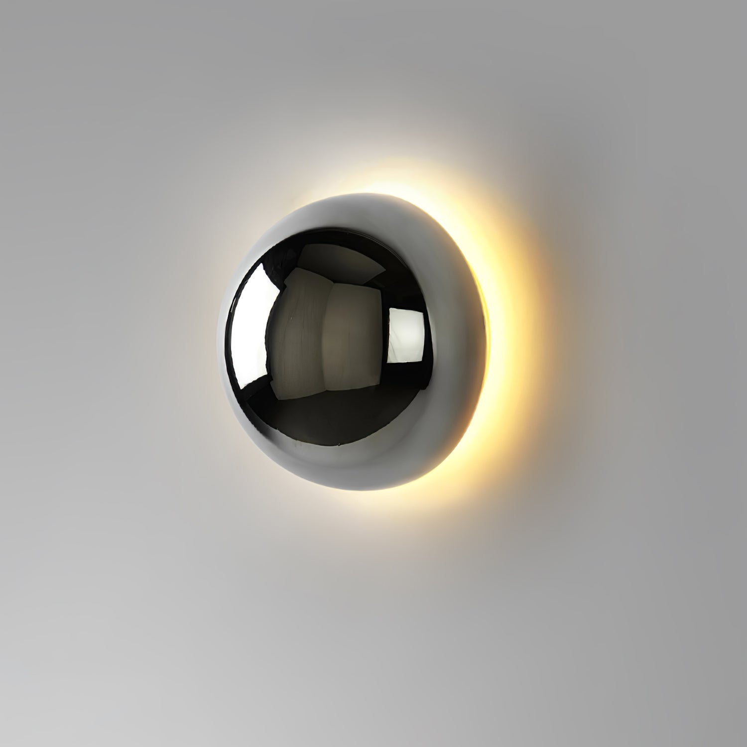 Gold Sphere Wall Sconce Modern Glass Lighting Fixture NALANI