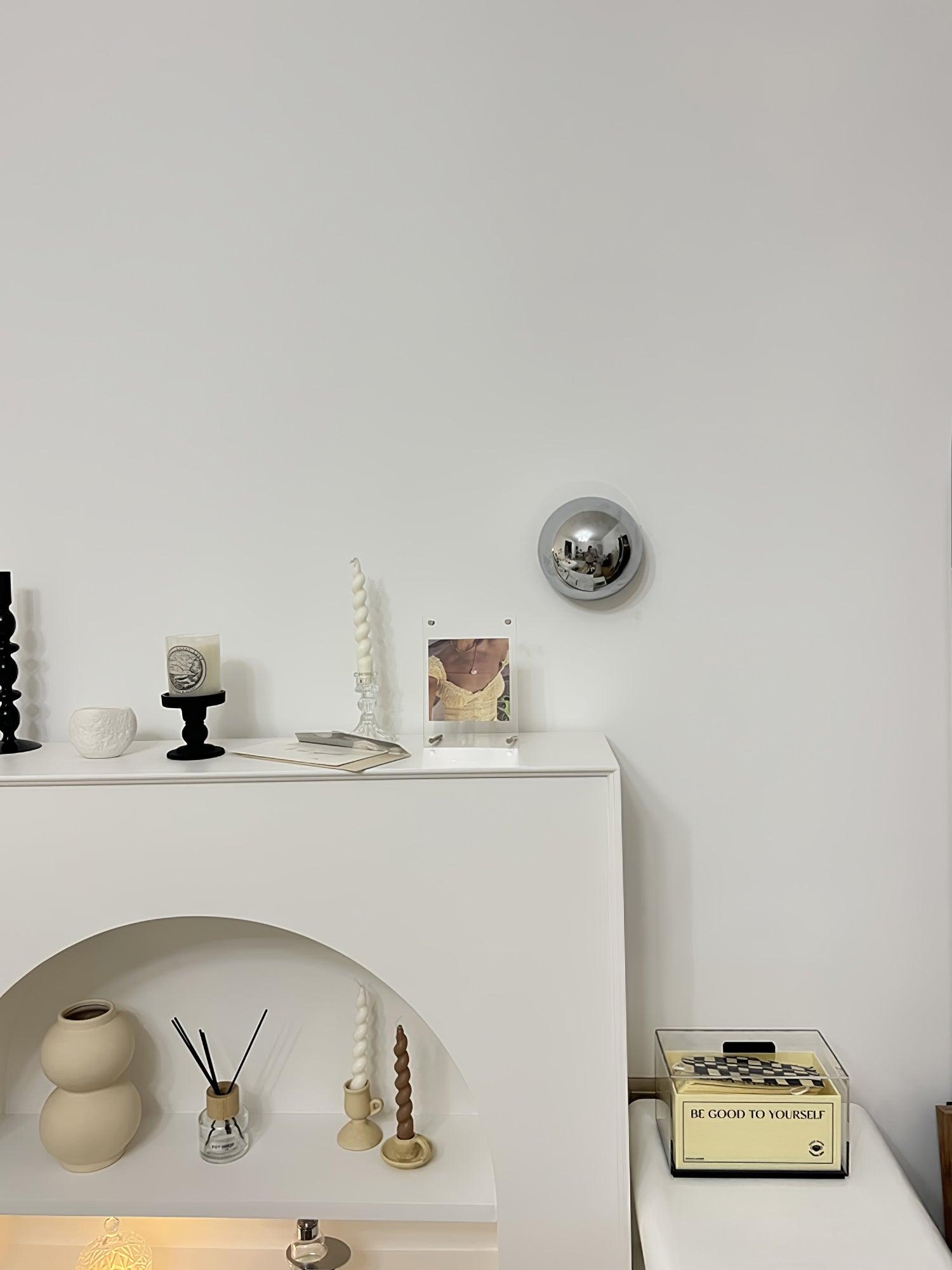 Gold Sphere Wall Sconce Modern Glass Lighting Fixture NALANI