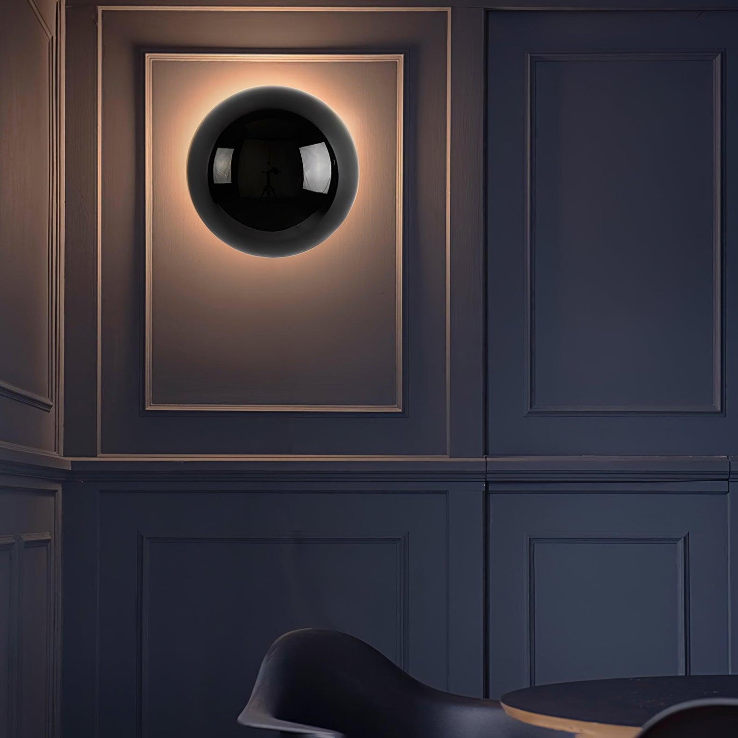 Gold Sphere Wall Sconce Modern Glass Lighting Fixture NALANI