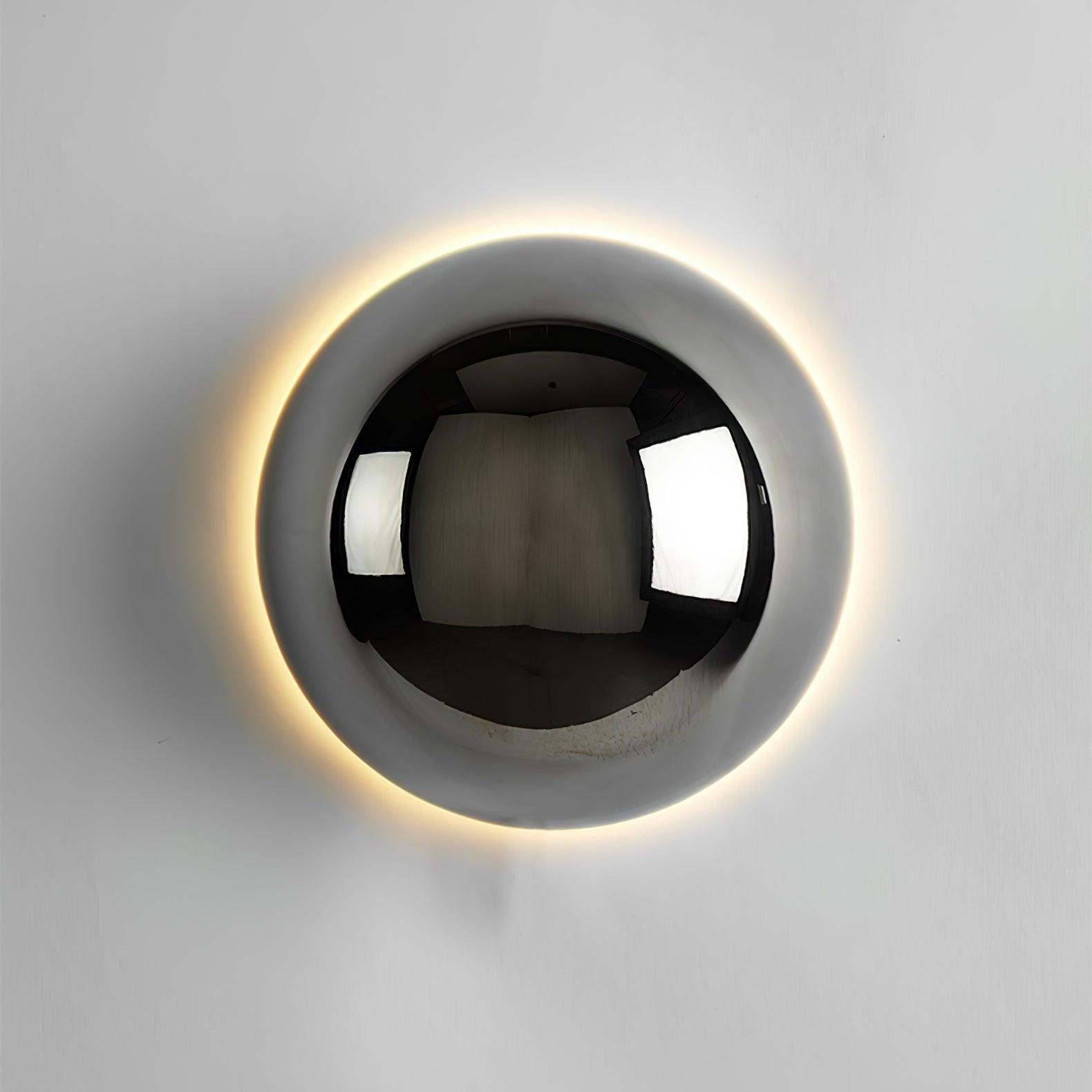 Gold Sphere Wall Sconce Modern Glass Lighting Fixture NALANI