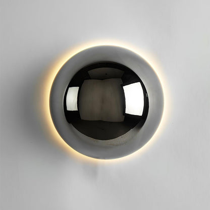 Gold Sphere Wall Sconce Modern Glass Lighting Fixture NALANI