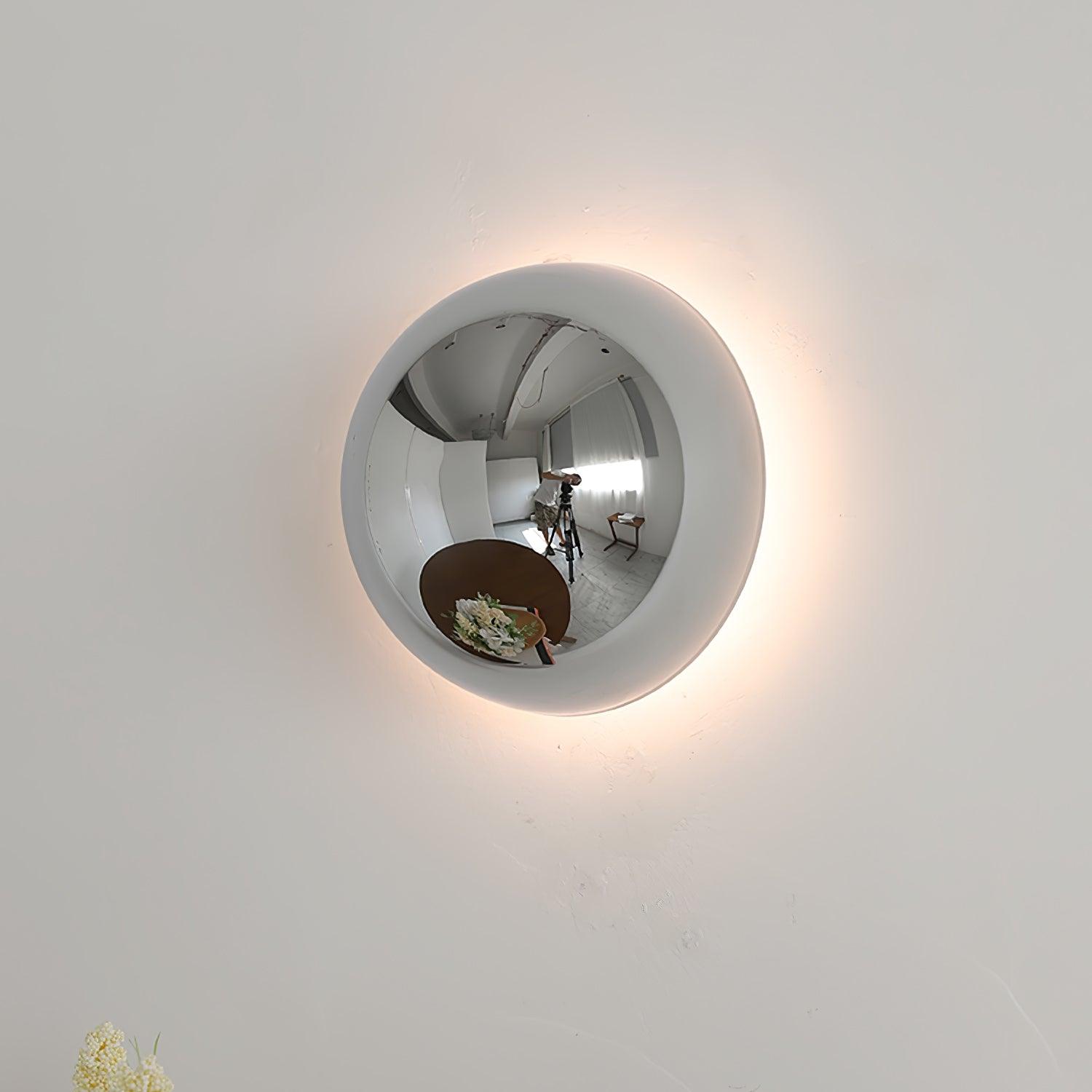 Gold Sphere Wall Sconce Modern Glass Lighting Fixture NALANI