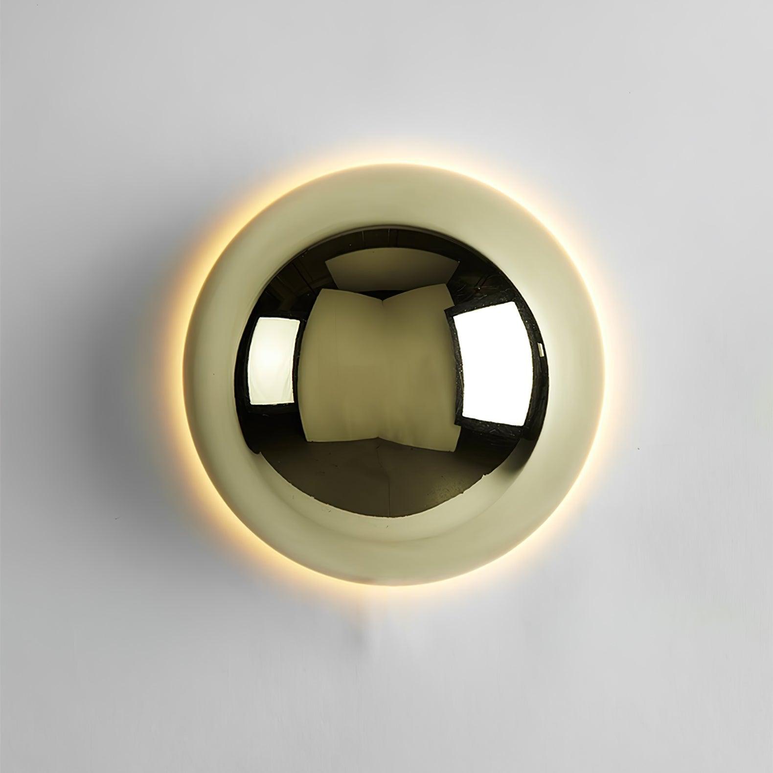 Gold Sphere Wall Sconce Modern Glass Lighting Fixture NALANI