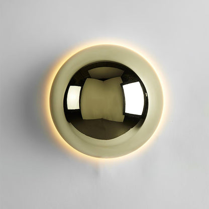 Gold Sphere Wall Sconce Modern Glass Lighting Fixture NALANI