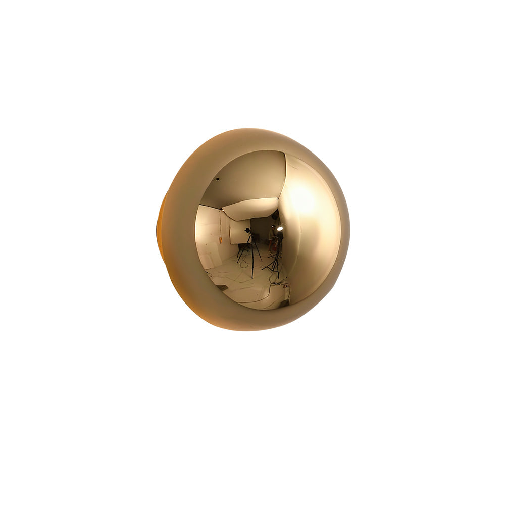 Gold Sphere Wall Sconce Modern Glass Lighting Fixture NALANI