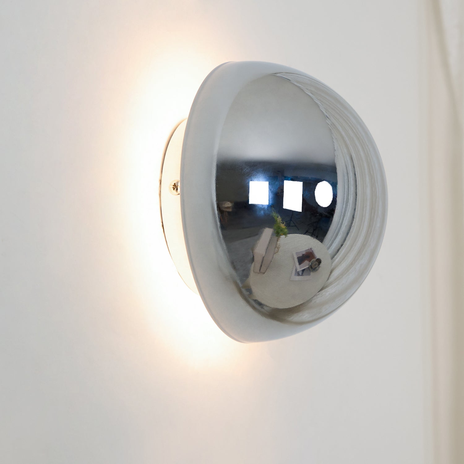 Gold Sphere Wall Sconce Modern Glass Lighting Fixture NALANI