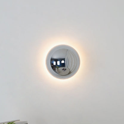 Gold Sphere Wall Sconce Modern Glass Lighting Fixture NALANI