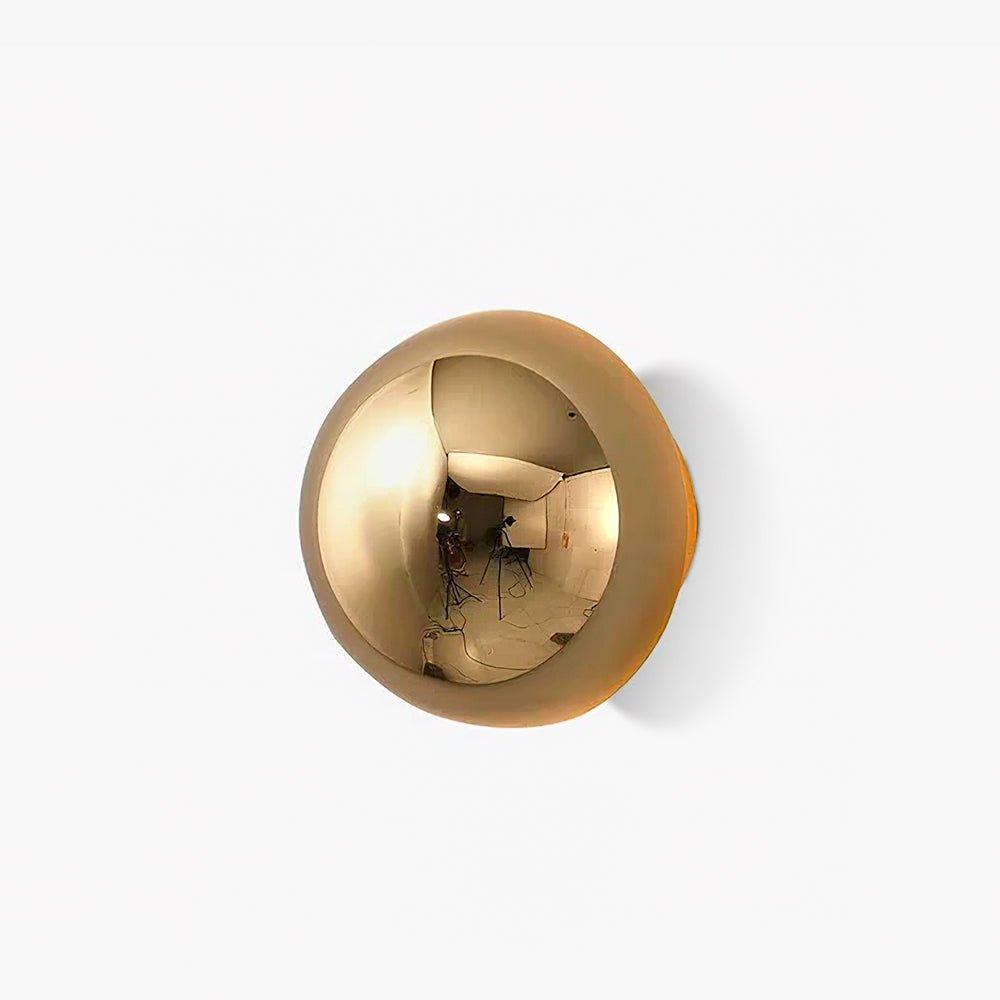 Gold Sphere Wall Sconce Modern Glass Lighting Fixture NALANI