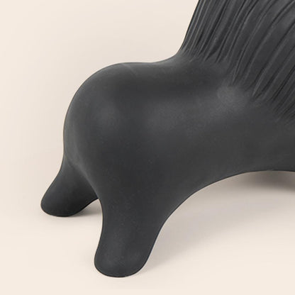 Golden Horned Yak Table Accent for Modern Home Decor NaLani