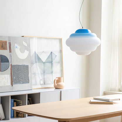 Gradient Cloudy Pendant Lamp Frosted Glass Soft Light NALANI