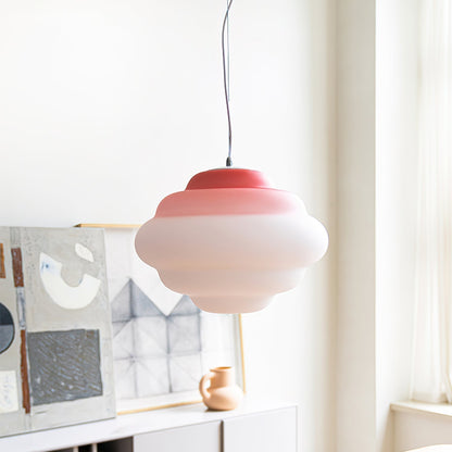 Gradient Cloudy Pendant Lamp Frosted Glass Soft Light NALANI