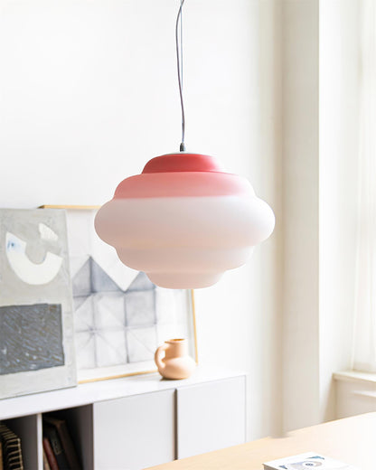 Gradient Cloudy Pendant Lamp Frosted Glass Soft Light NALANI